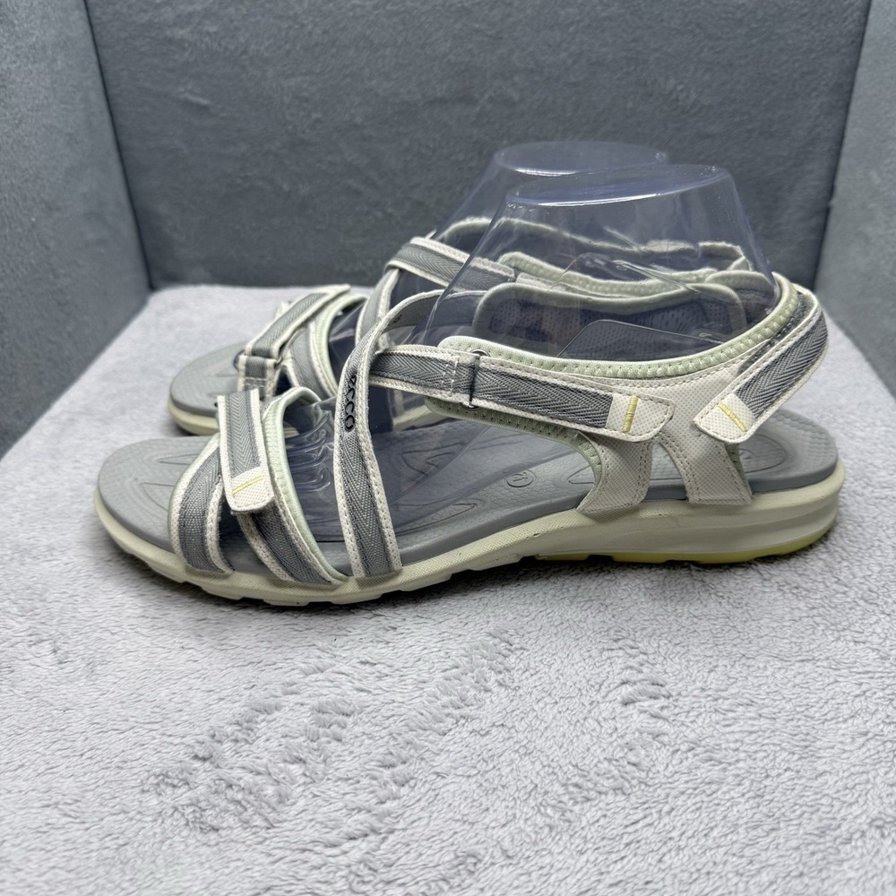 ECCO Cruise II Sandals Women's EU 42 Gray Silver Outdoor Walking Sport